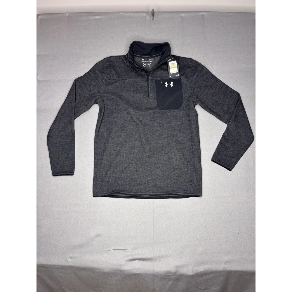 Under Armour Men's Specialist Henley 2.0 Long Sleeve‎ Pullover Small Gray - NWT